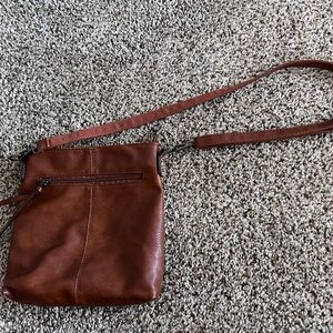 Brown Leather Crossbody Bag